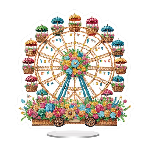 Acrílico 5D Hágalo Usted Mismo Diamante Arte Mesa Decoraciones Fuente Gato Dormitorio Mesa Decoración - Imagen 20 de 20