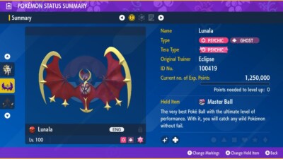 Ali Alba Necrozma Con Lunala Lucente O Normale - 6 IV - Pokémon Scarlatto/Violetto