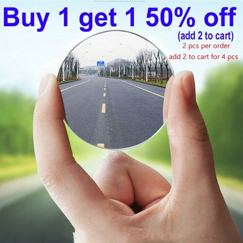 360° Wide Angle Blind Spot Mirror Auto Convex Rear Side View For Car Truck 2Pcs