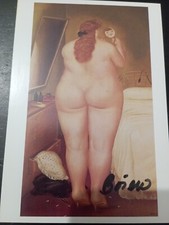 fernando botero autografo su cartolina originale 