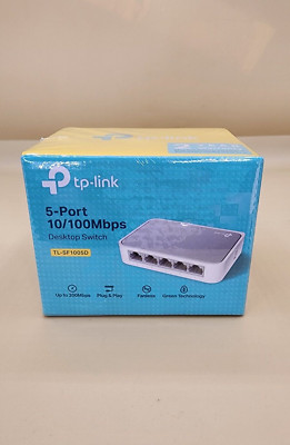 TP-LINK 5 Port Fast Ethernet 10/100Mbps Network Switch Desktop RJ45 - TL-SF1005D