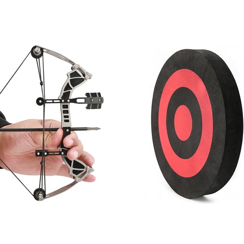 Mini conjunto de flechas de arco compuesto de 9,5" práctica de tiro regalo para niños arco de bolsillo portátil - Imagen 8 de 21