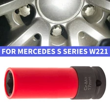 For Mercedes S Series W221 Tyre Wheel Lock Nut Removal Socket 17mm Wrench ToolkB
