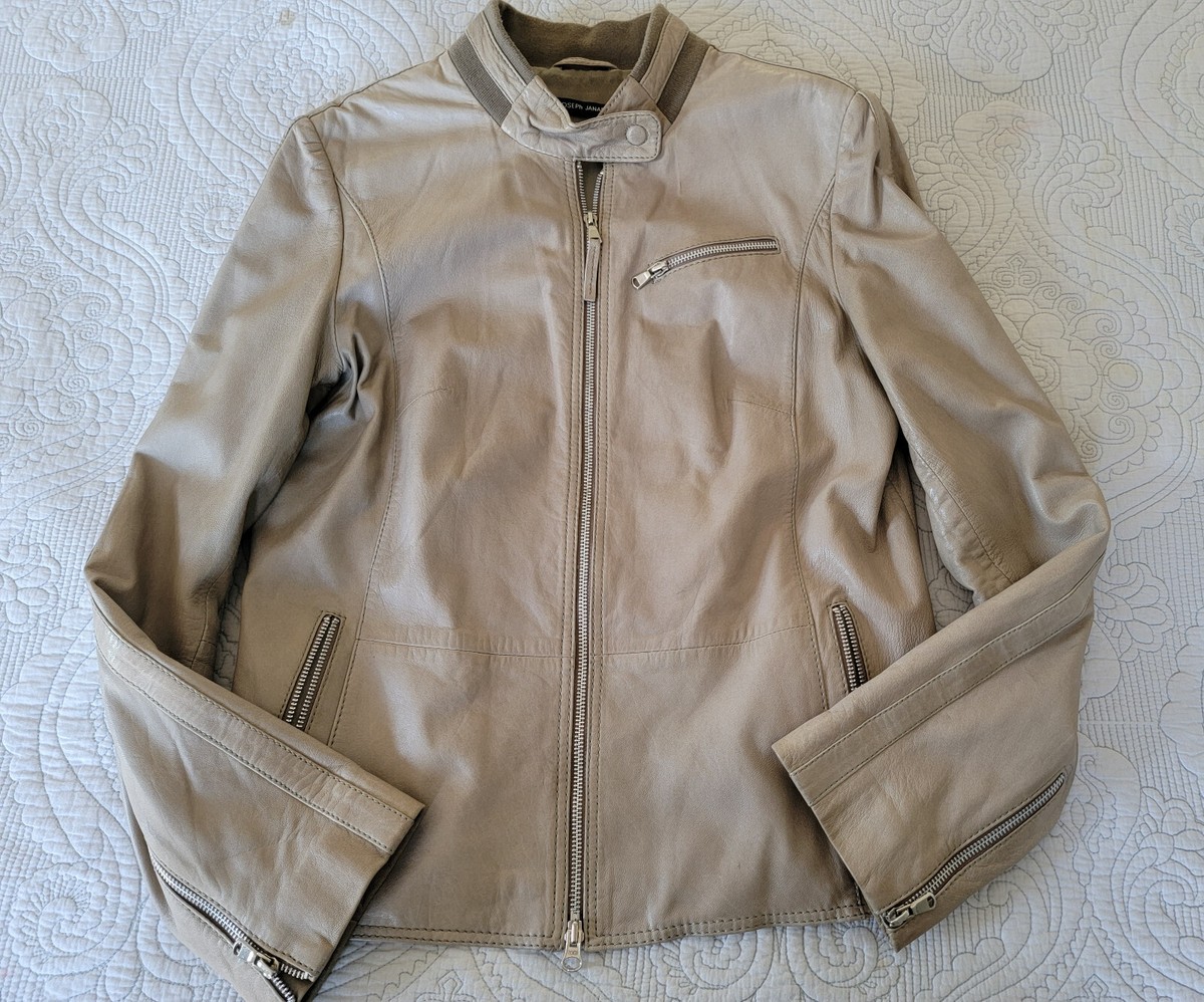 JC Penny レザーボア　ベスト 70s-80s J.C.PENNEY レザーベスト ブラウン 46T XL相当 革ベスト