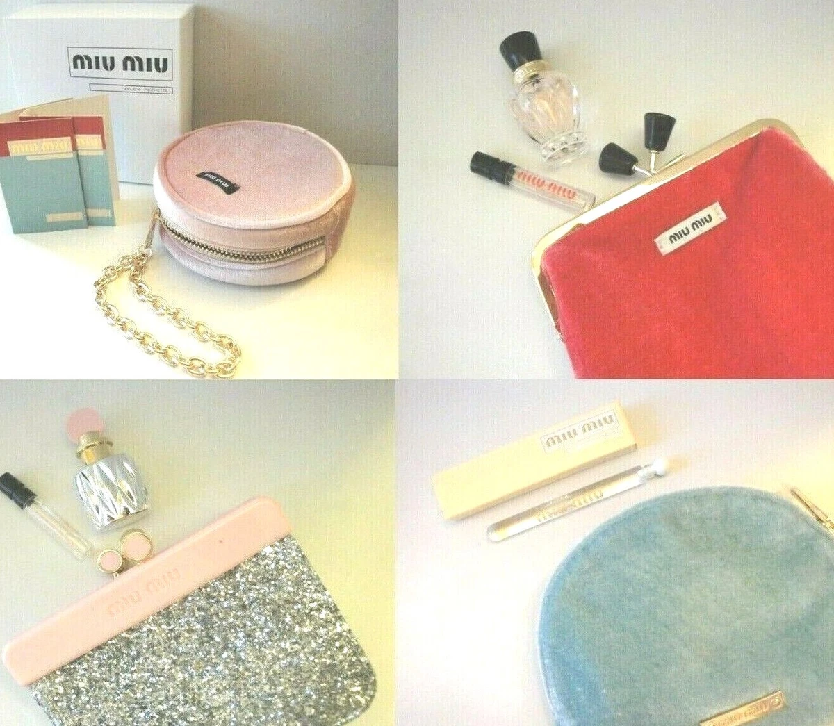 Miu miu cosmetic pouch sale