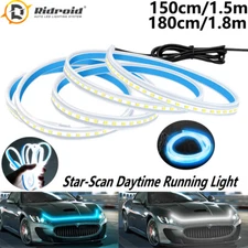 Car Engine Hood Light DRL LED Daytime Running Light Strip Flexible Waterproof