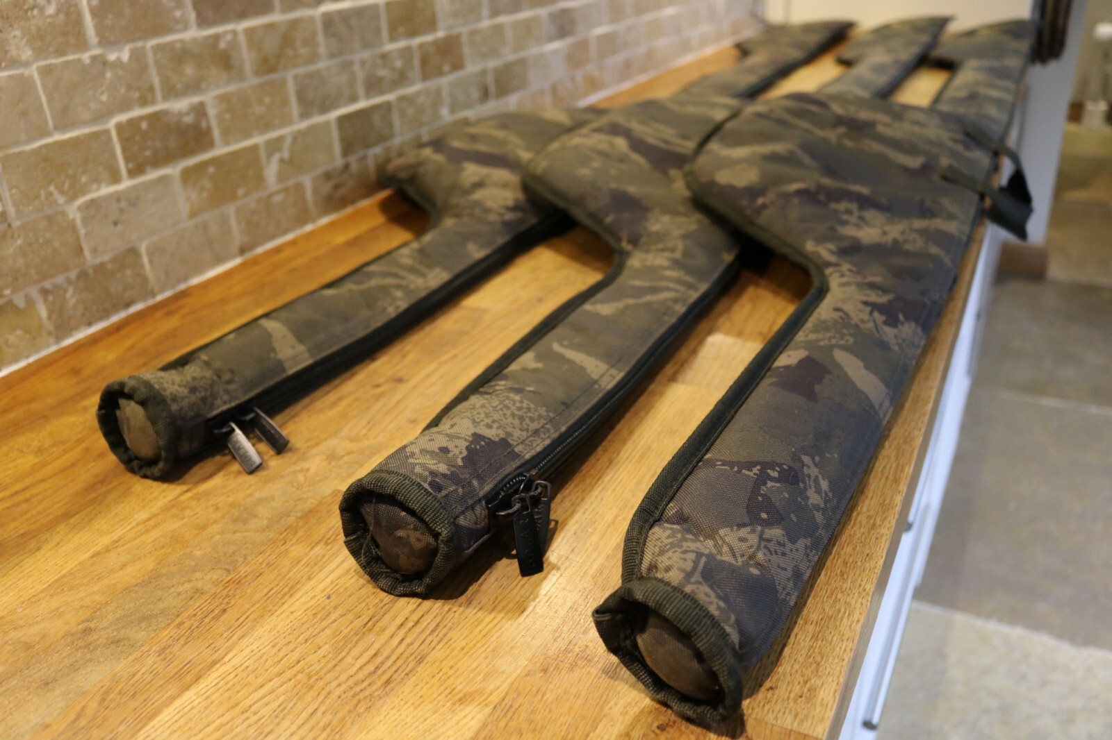 3 SOLAR UNDERCOVER CAMO 12FT PADDED ROD SLEEVES RRP £75 CARP SET UP BAG HOLDALL eBay