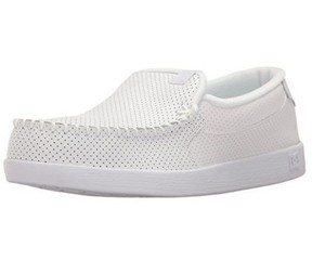 dc white slip on shoes