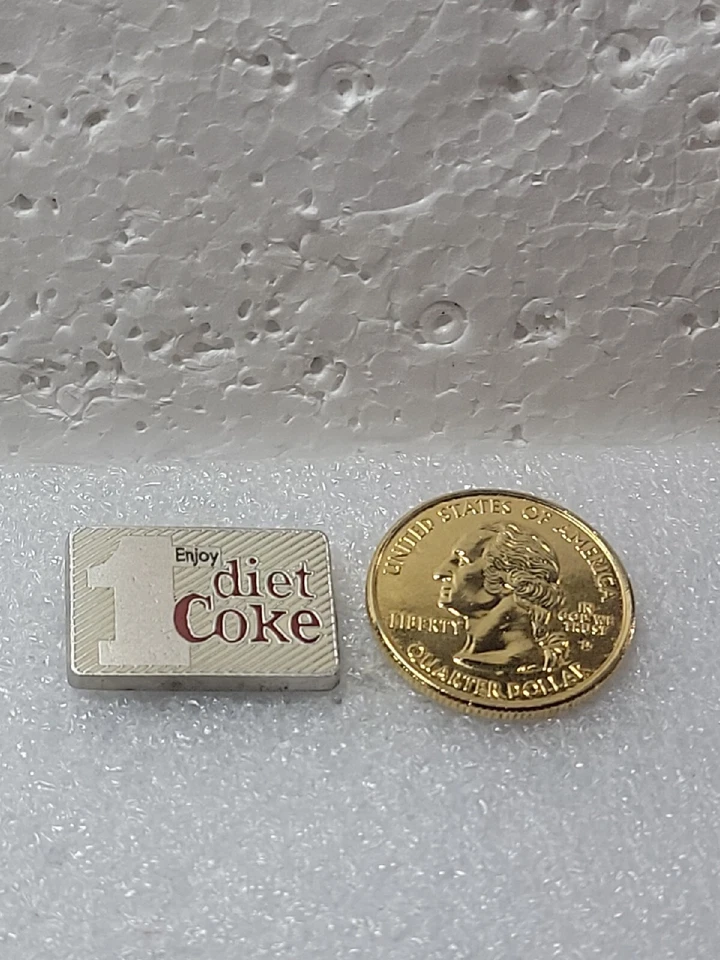 Bolso sin asas único de colección Coca-Cola ENJOY Diet Coke resistente color peltre plateado BCK Foto 2 de 4