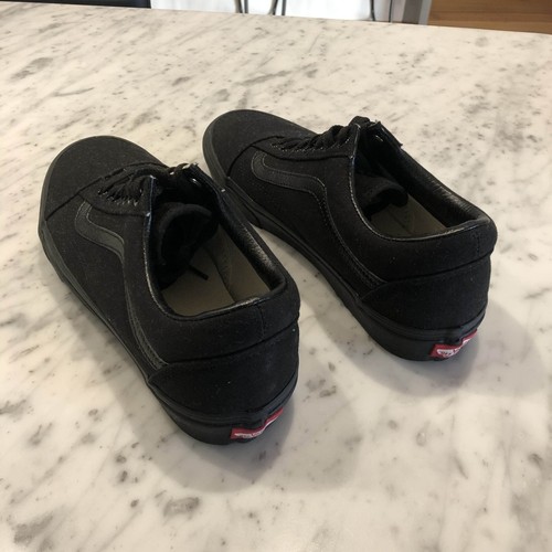 AUTHENTIC VANS OLD SKOOL BLACK CANVAS SNEAKERS 9 US MENS/10.5 US WOMENS/8 UK - Picture 8 of 17