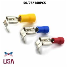 AWG 12-10 16-14 22-16 Crimp Connector Kit PVC Semi-Insulated Piggy Back 50/140x