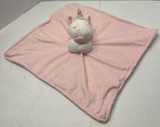 Carters Just One You Plush White Unicorn Lovey Pink White Polka Dots Security
