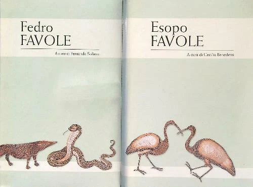 ESOPO FAVOLE - FEDRO FAVOLE 2 VOLL. BENEDETTI CECILIA - SOLINAS FERNANDO - Imagen 1 de 1