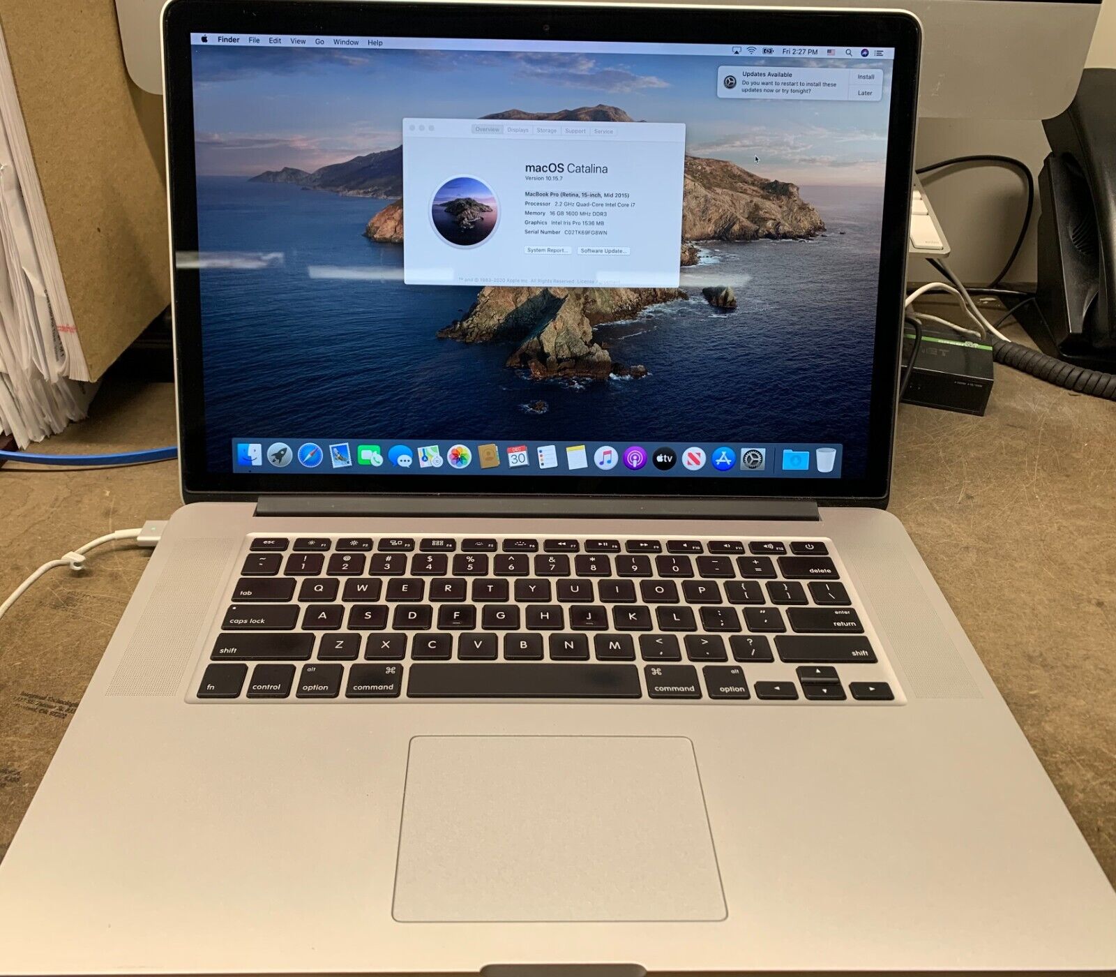 MacBook Pro Retina Mid-2015 16GB RAM 2.2GHz i7 SSD |