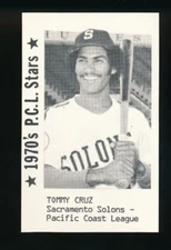 1976 1970's P.C.L. Stars Tommy Cruz Sacramento Solons super rare