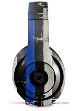 Skin FOR Beats Studio 2 3 Headphones Cracked Blue Line USA American Flag