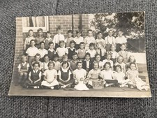School Photo 1950s Australia Co-ed Vests Dresses #1