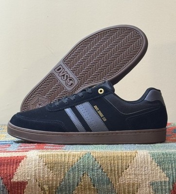DVS Milan ST Men s Size 10 Black Gum Skate Shoes Skateboarding