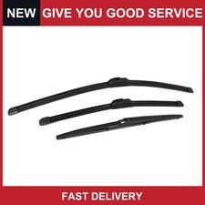 Pack of 3 For Toyota Prius 2010-2015 Front Rear Windshield Wiper Blade Set