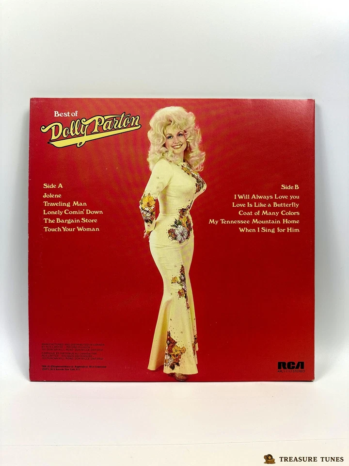 Dolly Parton - Best Of Dolly Parton Vinyl LP [1975] APL1-1117 - Image 3 of 4