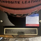 Mike Krzyzewski Signed Wilson NCAA Basketball Duke Blue Devils Display Case COA