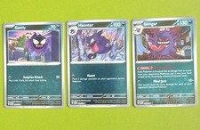 Gengar Evolution -Gastly, Haunter, Gengar Me03: Perfect Order Reverse Holo