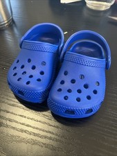Crocs Littles Classic Clogs - Cerulean Blue 11441-4KZ Toddler C2/C3 Shoes NWT