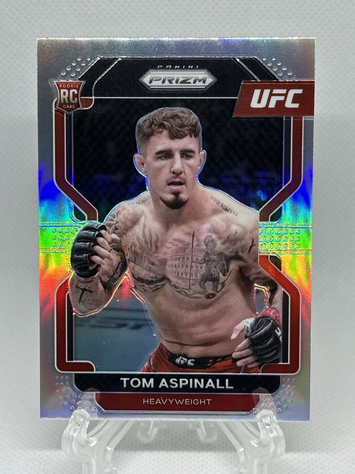 Tom Aspinall 2022 Panini Prizm UFC #134 Silver Rookie