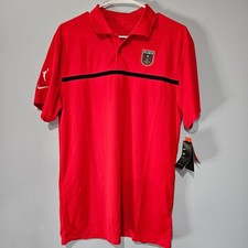 Nike Atlanta Dream WNBA Mens Red Dri-FIT Performance Polo Shirt CV4800-657 M