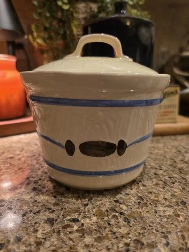 Vintage Shawnee Pottery Bucket Barrel Pail Grease Jar Butter Sugar Crock USA
