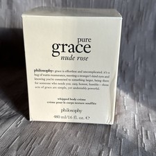 Philosophy Pure Grace Nude Rose Whipped Body Creme 16 oz Perfumed Cream New