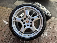 PORSCHE 911 977 ALLOY WHEEL +TYRE (70% LIFE) 2006 REAR  99736216201