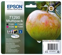 Epson T1295 C13T12954012 Originale Druckerpatronen Schwarz, Cyan, Magenta, Gelb
