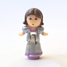 Vintage 1993 Polly Pocket FAIRY LIGHT WONDERLAND Part - Silver Doll Figure Only