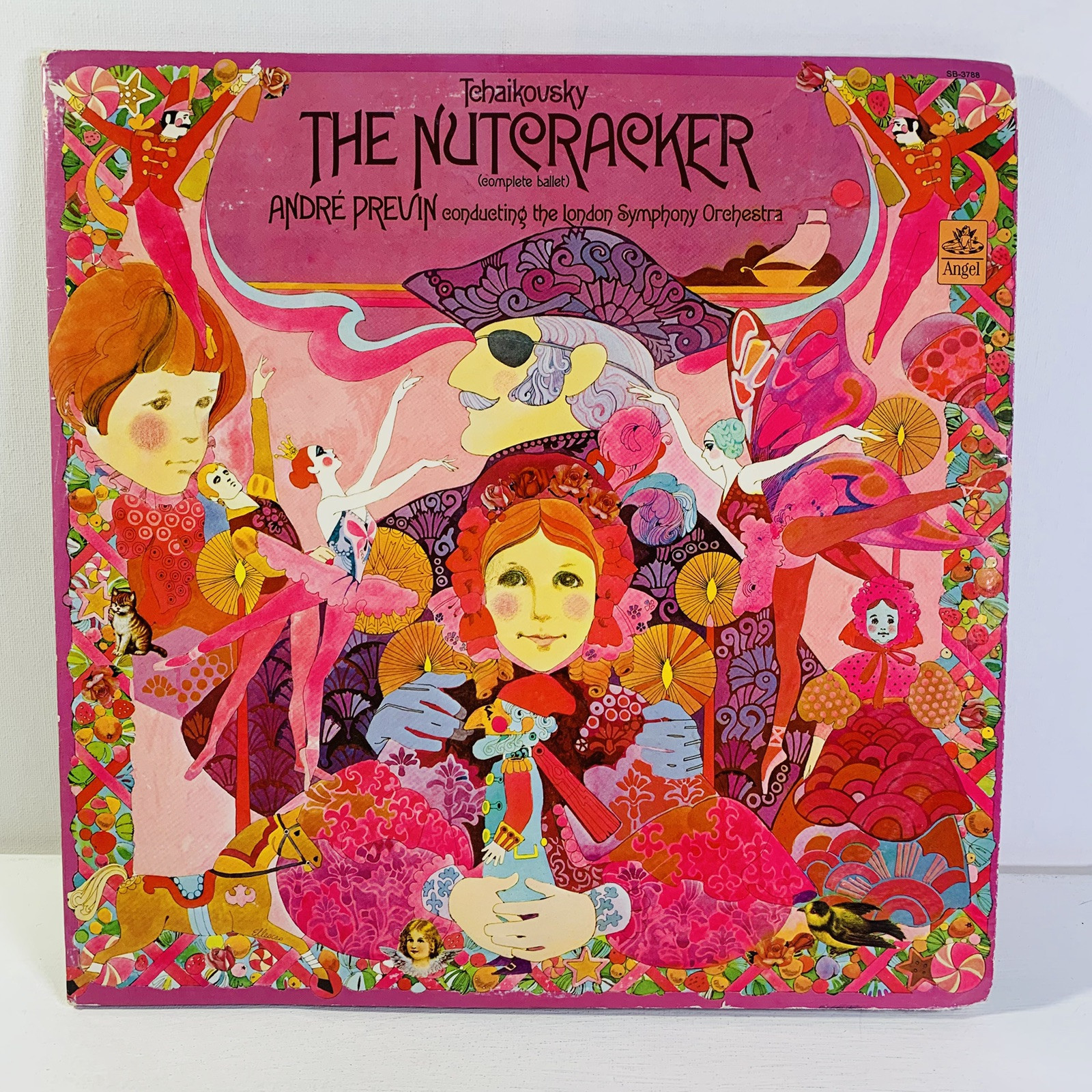Tchaikovsky The Nutcracker Complete Ballet Andre Previn EX Vinyl 2X LP Angel