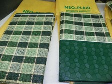 After-fit Neo-plaid Green Seat Cover Set 1956 Dodge Lancer Tudor Nos -rare