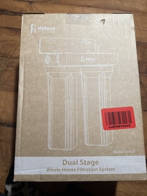 iFilters 2-Stage Well Water Whole House Filtration Complete Commercial Grade