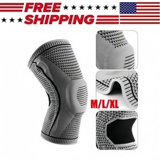 Knee Sleeve Compression Brace Support For Sport Gym Joint Pain Arthritis Relief