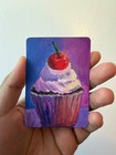 Cupcake Frosting ACEO Original Gouache Sweet Dessert Gift Food Art Wall Decor — photo 4