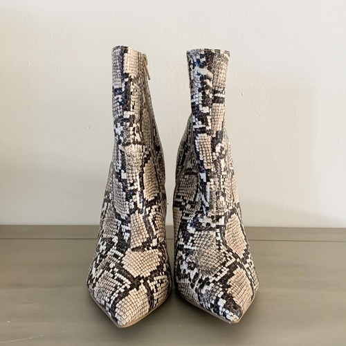 Express Snakeskin Stiletto Ankle Booties sz 8 - Picture 3 of 7