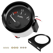 2 57mm Car Fuel Level Gauge 12v Gas Tank Meter Marine Fuel Gauge Kit With E-1