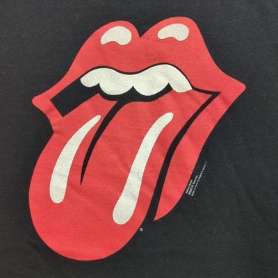 Vintage 00's Rolling Stones Hot Lips 2002 RS Tour Faded Work Worn T-Shirt 