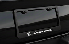 Premium Chevy Impala Black Stainless Steel License Plate Frame With Hardware