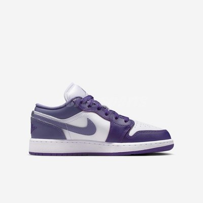 新品NIKE Air Jordan 1 Low GS 23cm Nike Air Jordan 1 Low GS AJ1 Dusty Amethyst Kids Youth Casual