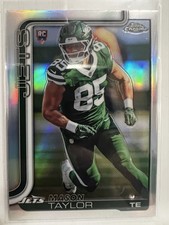 2025 Topps Chrome Football Mason Taylor Silver Refractor #400 RC New York Jets