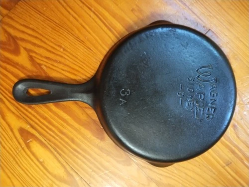 Vintage Wagner Ware No. 3 Cast Iron Sidney-0 Skillet  3A