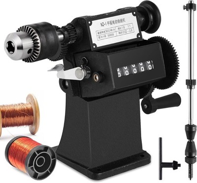 Manual Coil Winding Machine 1/16''- 1/2'' Hand Coil Winder with Counter for Spiral