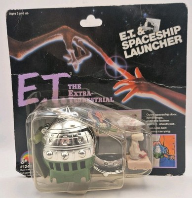 1982 LJN E.T. The Extra Terrestrial ET And Spaceship Launcher On Card Sealed