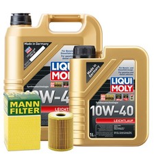 Motor&ouml;l 10W40 LIQUI MOLY Leichtlauf 6L +MANN &Ouml;lfilter