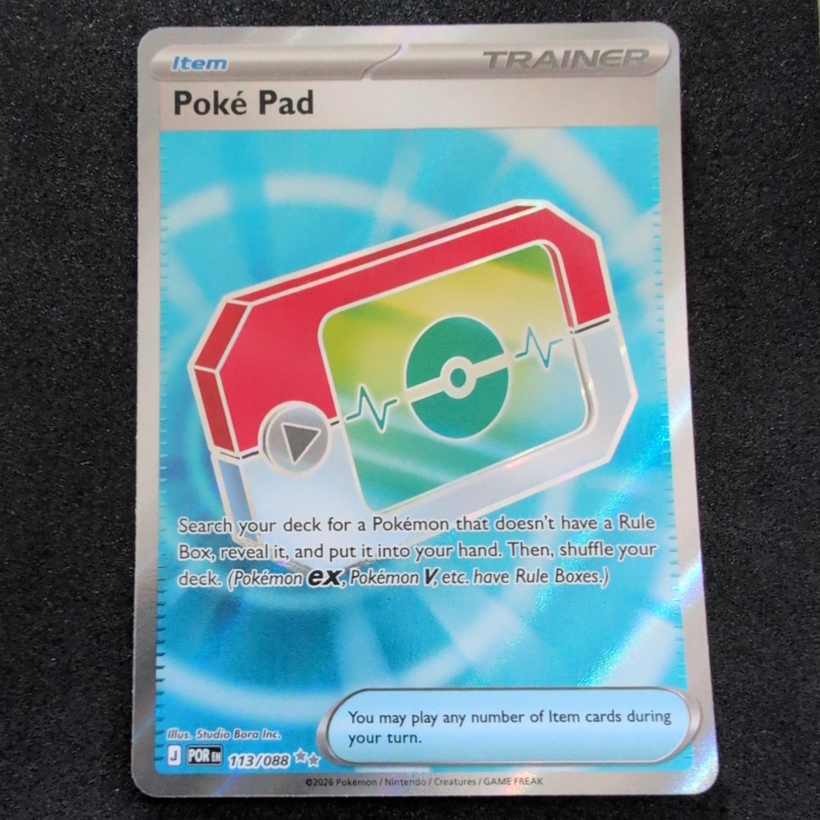 Pokémon 113/088 Poké Pad Perfect Order NM/M